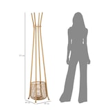 thumbnail of Appendiabiti con portaombrelli in metallo marrone cm 49x49x175