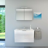 thumbnail of AcquaVapore Badmöbel Set Gently 1 V1 Weiß MDF Waschtisch 80cm  JA mit 1x 5W LED / 1x Energiebox