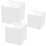 thumbnail of Danieli - Kit di 3 Cubi Trasparenti Aperti da un Lato - Espositori in Acrilico da vetrina per oggettistica ed Esposizione