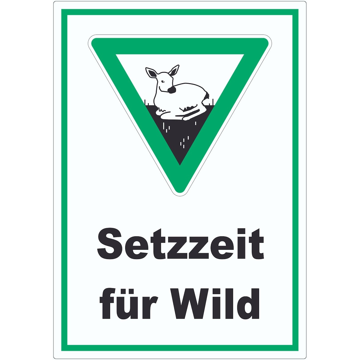 Setzzeit für Wild Aufkleber A9 (37x52mm)