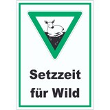 thumbnail of Setzzeit für Wild Aufkleber A9 (37x52mm)