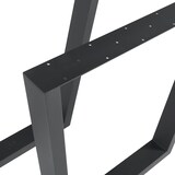 thumbnail of Helloshop26 - Set mit 2 Tischbeinen moderne Möbel originelles Design DIY Stahl 72 x 75 cm schwarz 03_0009672