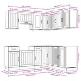 thumbnail of vidaXL 11-tlg. Küchenschrank-Set Kalmar Sonoma-Eiche Holzwerkstoff