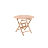 thumbnail of Möbilia Gartentisch rund 80 cm aus Teak Holz | klappbar | B 80 x T 80 x H 75 cm | natur | 11020000 | Serie GARTEN