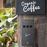 thumbnail of Relaxdays Wandaschenbecher für draußen, verschließbar, Metall, Aschenbecher Wandmontage, HBT 32,5 x 15 x 6 cm, anthrazit