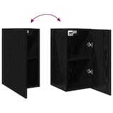 thumbnail of vidaXL Wand-TV-Schrank Schwarz Eichen-Optik 30,5 x 30 x 60 cm