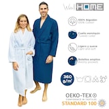 thumbnail of WellHome - Bademantel L/XL 100% Baumwolle 360GSM Wabenstruktur in Weiß