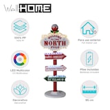 thumbnail of WellHome - Decoración Navideña Letrero Exterior Polo Norte con LED H.95cm