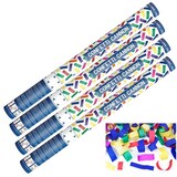 thumbnail of Confetti kanon - Party Popper - Shooter - 60cm - mix gekleurd papier - 4 Stuks