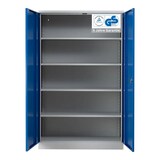 thumbnail of PROREGAL Stahlschrank BEE mit 5 lackierten Fachböden | HxBxT 195x120x42cm | Grau-Blau | Werkstattschrank Werkzeugschrank Aktenschrank Universalschrank