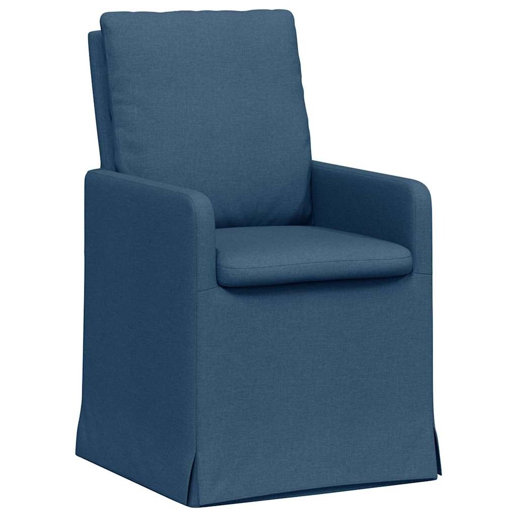 vidaXL Esszimmerstühle 2 pcs Blau 57 x 67 x 98 cm Stoff