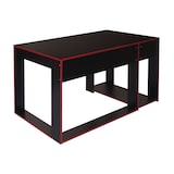thumbnail of Décoshop26 - Computertisch 120x60x76cm schwarz/rot MDF 04_0001454