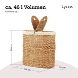 thumbnail of Lycce Wäschekorb 2 Fächer, Wäschebox mit Deckel und Wäschesack