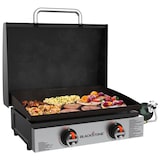 thumbnail of Plancha a gas con 2 quemadores regulables.