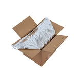 thumbnail of Lot de 25 carton colis isotherme 25x25x25cm pour expédition de produits frais. Maintien T°C froide 24H/48H. Sache métallisée isolation fine  mousse PU