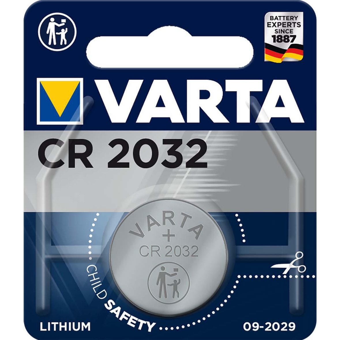 Pile Bouton Au Bouton Lithium Cr2032 3 V 1-blister Usage Non Intensif Varta