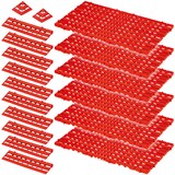 thumbnail of 18-teiliges Set, 2,4 m² Bodenrost, rot, aus lebensmittelechtem PE-HD