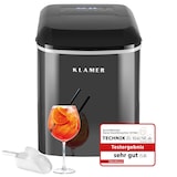 thumbnail of KLAMER Eiswürfelmaschine, 10 Eiswürfel in 7-9 Minuten, 15 kg Eiswürfel pro Tag, 2 Eiswürfelgrößen, 2,1 L Wassertank, 120 W Ice Maker mit Timer, Leise…
