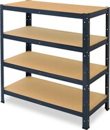 thumbnail of shelfplaza HOME 100x100x50 cm Schwerlastregal in anthrazit mit 4 Böden und 175 kg Traglast pro Boden