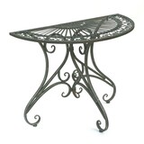 thumbnail of DanDiBo Tisch Halbrund Wandtisch Halbtisch 130434 Beistelltisch aus Metall 90 cm Gartentisch Konsole