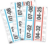 thumbnail of Einsteckschild für Logistiktasche 297x74mm weiß Beutel VE=10x40 Stück