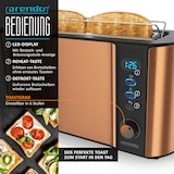 thumbnail of Arendo Frühstücks-Set 2-teilig in Kupferoptik - Edelstahl Wasserkocher & Langschlitztoaster