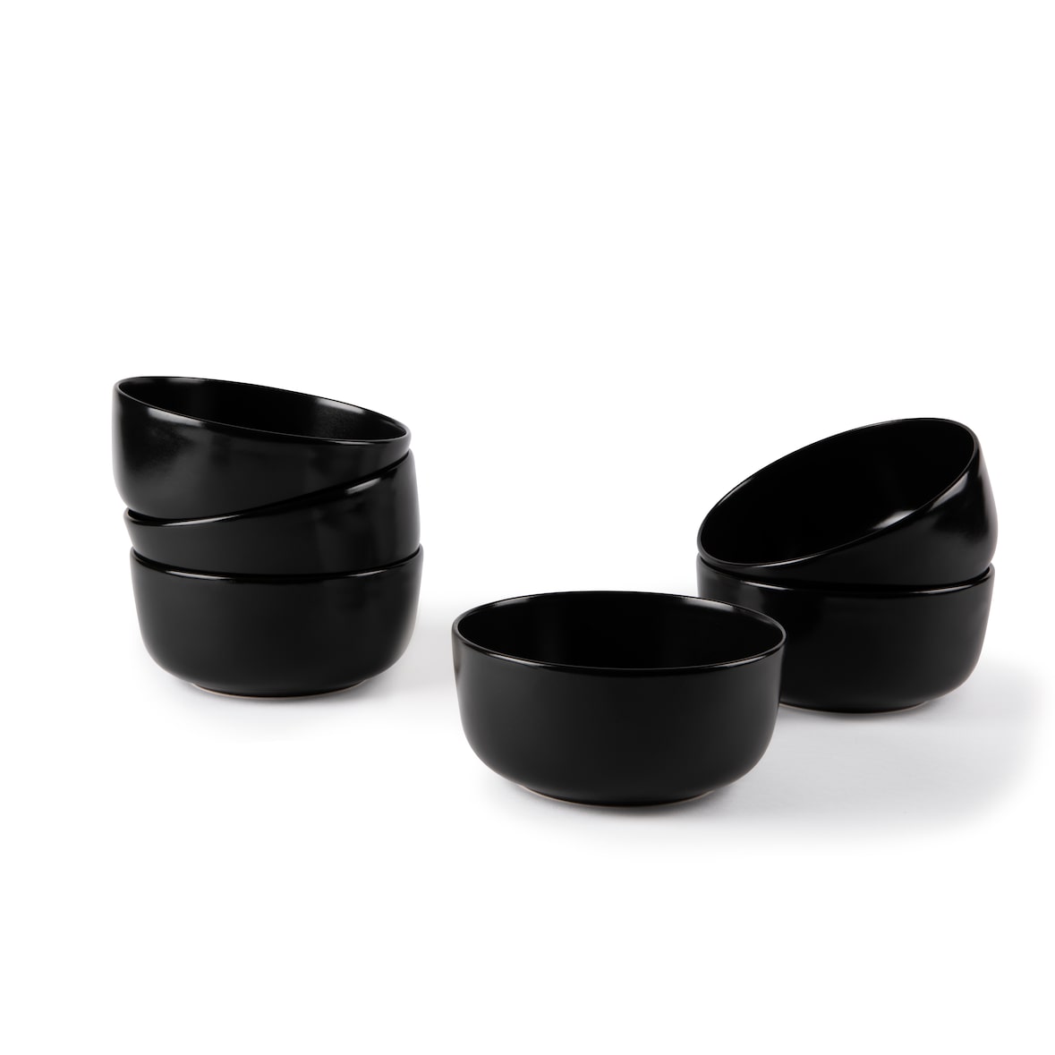 Excelsa lot 6 bols Nordic céramique 14,5x6,5x14,5 cm noire