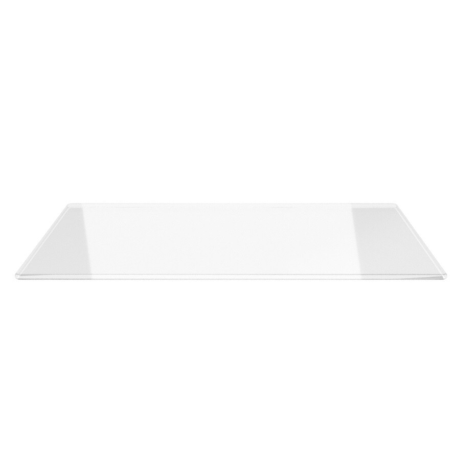 Funkenschutzplatte Rechteck 100x110cm - Klarglas mit Dichtlippe
