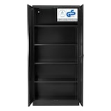 thumbnail of PROREGAL Stahlschrank BEE mit 5 lackierten Fachböden | HxBxT 195x92x42cm | Anthrazit-Anthrazit | Werkstattschrank Werkzeugschrank Aktenschrank