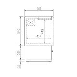 thumbnail of Botellero refrigerado bar, 2 puertas, largo 100 cm. Yostin®