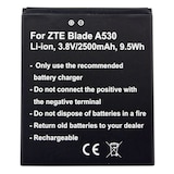 thumbnail of 2500mAh Akku passend für ZTE Blade A530 Li-Ion, 3,8V 9,5Wh, Li3826T43P4h705949