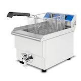 thumbnail of VERTES Freidora de acero inoxidable, capacidad de 16 litros, 50-200 °C, 3000 W, 230 V, principio de zona fría, freidora para hostelería.