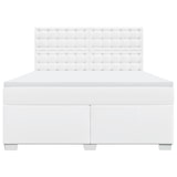 thumbnail of vidaXL Boxspringbett mit Matratze Weiß 180x200 cm Kunstleder