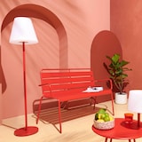 thumbnail of Lampada da terra in acciaio rosso - Oviala