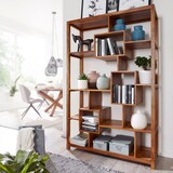 thumbnail of FineBuy Bücherregal Massiv-Holz 115 x 180cm Wohnzimmer-Regal Landhaus Standregal