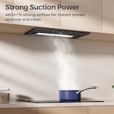 thumbnail of CIARRA onderbouw afzuigkap, inbouw afzuigkap 460 m³/u 52cm Touchbediening & handgebarenbediening, afvoerlucht & recirculatie VM5931B