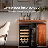thumbnail of EVVO Vinoteca para 15 botellas VT15 Inox, compresor de alto rendimiento, 5–18ºC regulable, silenciosa 41 dB, panel táctil, luz LED interior
