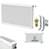 thumbnail of Belrad Universalheizkörper Kompakt Ventilheizkörper 6 Anschlüsse T22 400x1000-1245W