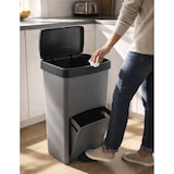 thumbnail of Cubo de Basura para Reciclaje Triple 70L | 3 Compartimentos con Pedal y Tapa Hermetica | Vertical y Ergonómico | Duradero -