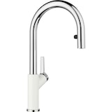 thumbnail of BLANCO CARENA-S Vario Armatur / Silgranitweiß/Chrom / Zugauslauf / Hochdruck -