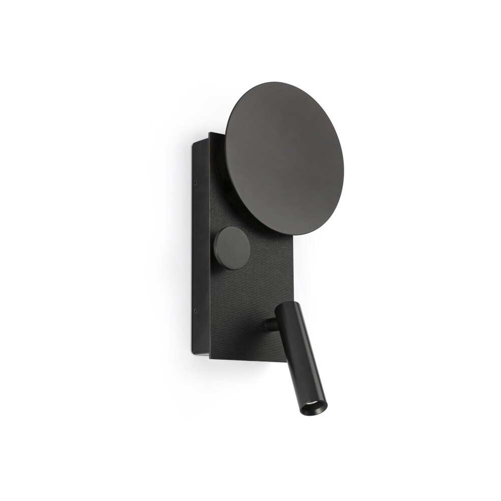 Klee sx, Applique da lettura nera, Faro Barcelona