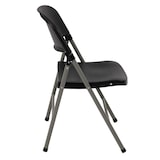 thumbnail of Bolero Klappstühle aus Kunststoff und Stahl in schwarz 2 Stück