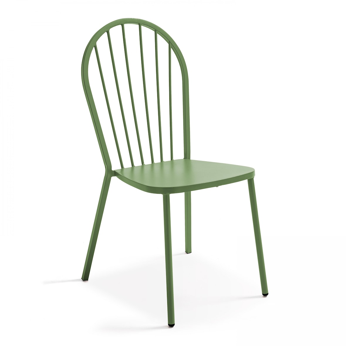 Chaise bistrot en métal vert cactus - Oviala