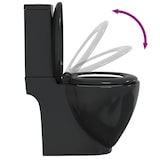 thumbnail of Inodoro de cerámica con cisterna negro