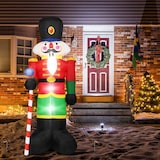 thumbnail of COSTWAY 240 cm aufblasbarer Nussknacker-Soldat, Weihnachtsmann-Soldat mit 3 LED-Lichtern, Weihnachtsdekoration für den Innen- und Außenbereich
