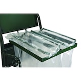 thumbnail of ROSSIGNOL Chariot de voirie roues pneumatiques 2x110L avec couvercle MOBISAC vert mousse