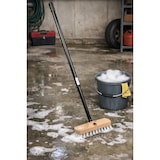 thumbnail of Universal Schrubber 22cm Breit mit Teleskopstiel ausziehbar weiße Borsten Schrubberbürste Scheuerbürste Haushaltsschrubber