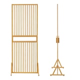 thumbnail of Helloshop26 - Faltbarer Paravent 197 x 76 x 40 cm natürlicher Bambus 03_0010227