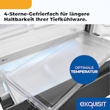 thumbnail of Exquisit Frenchdoor-Kühlschrank, 506 L, Kombigerät, 2-in-1, Kühl- und Gefrierteil,  Wasserspender, inoxlook, FD5490-160-WS-202E inoxlook-az