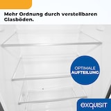 thumbnail of Exquisit Kühl-Gefrierkombination KGC5265-70-H-WS-010E inoxlook | Nutzinhalt: 268 L | Wasserspender | 4*-Gefrieren | Standgerät